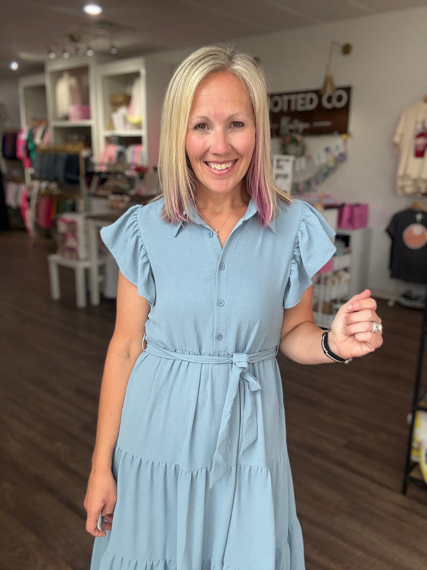 The Goldie Dress- Blue