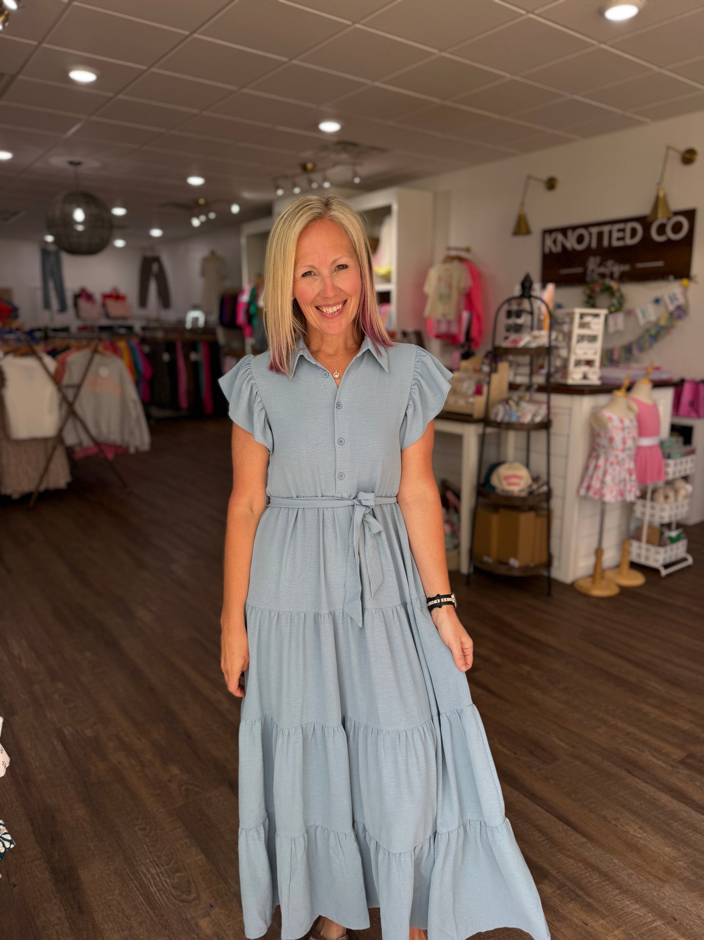 The Goldie Dress- Blue