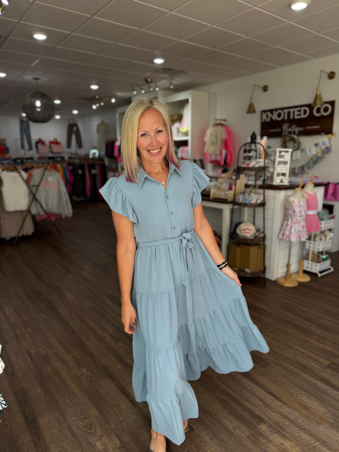 The Goldie Dress- Blue