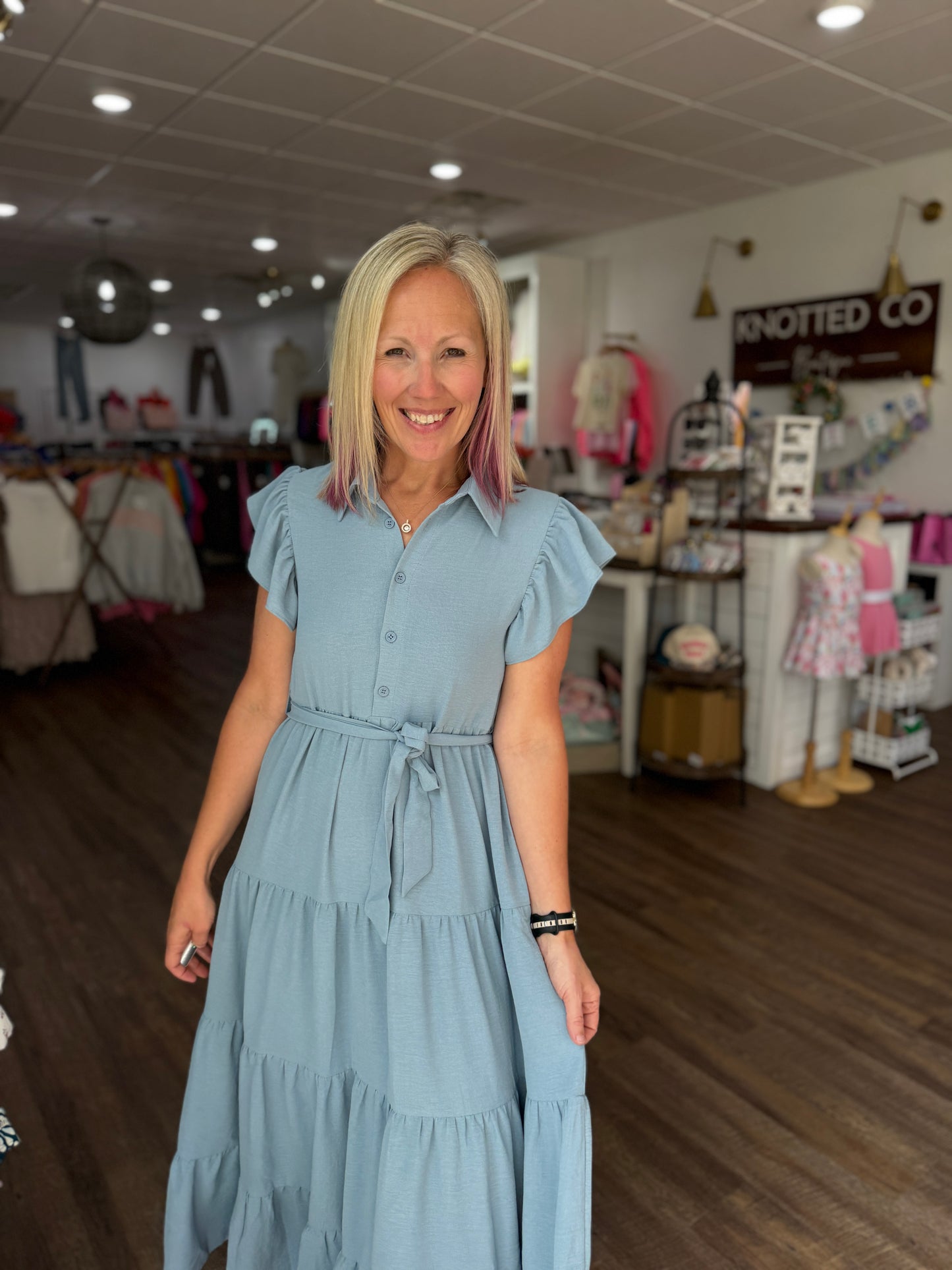 The Goldie Dress- Blue