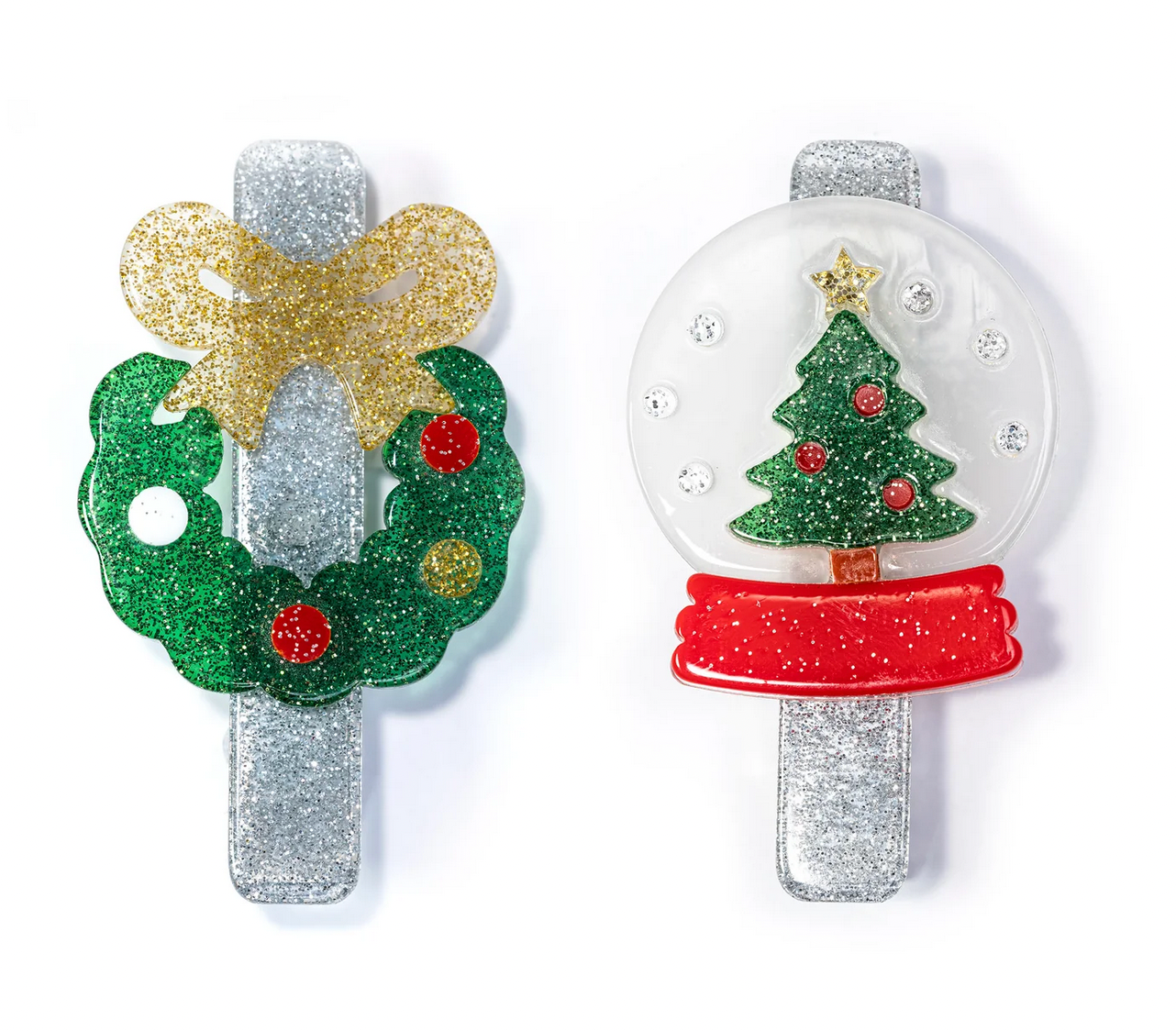 Wreath & Snow Globe Clips