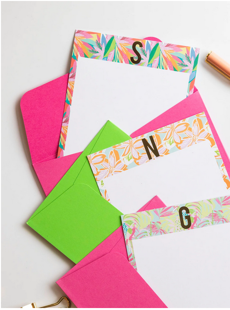 Initial Notecards w/ Envelopes