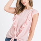 Kylie Twist Tie Top- Pink