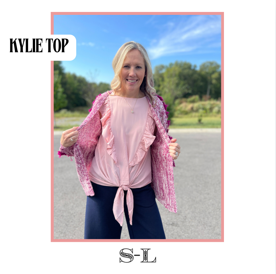 Kylie Twist Tie Top- Pink