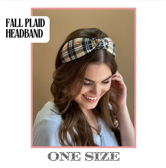 Fall Plaid Headband