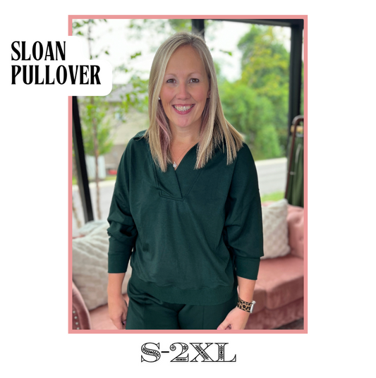 Sloan Pullover- Evergreen