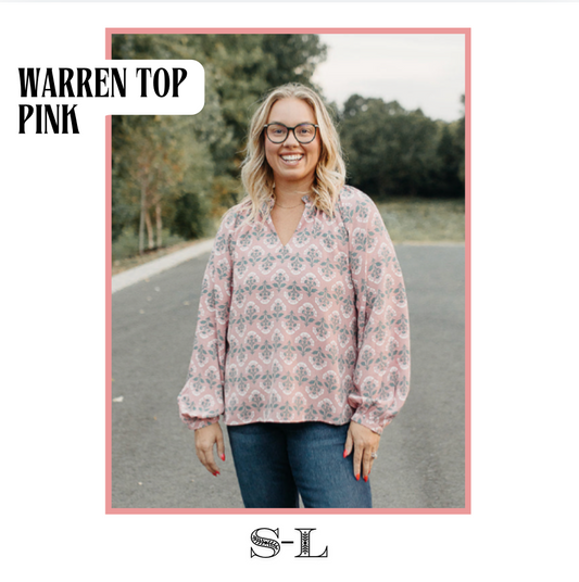 The Warren Top- Pink