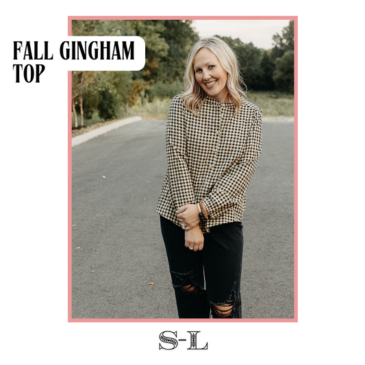 Fall Gingham Top