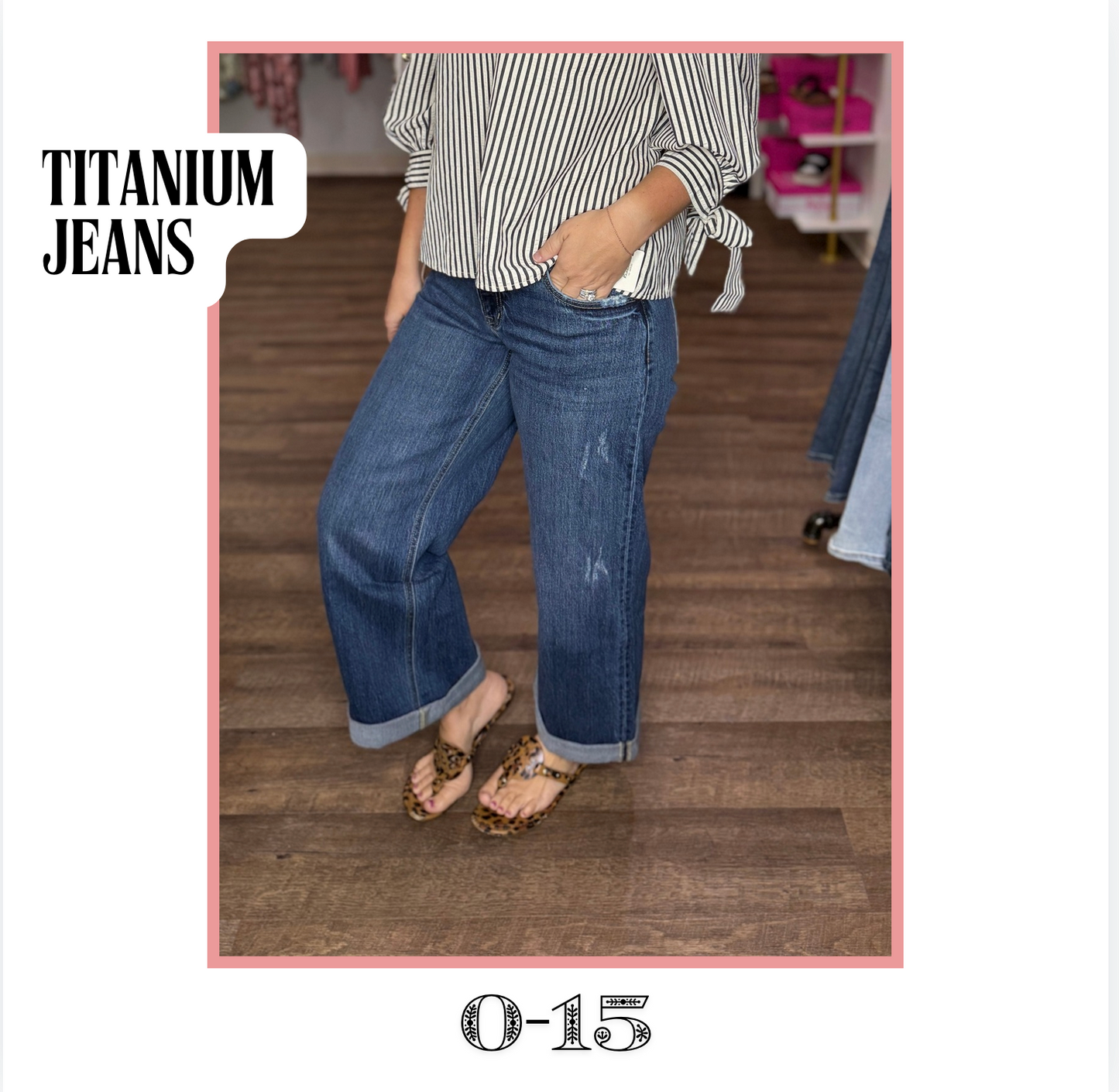 KC- Titanium Wide Leg Jeans