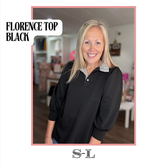 Florence Preppy Top-Black