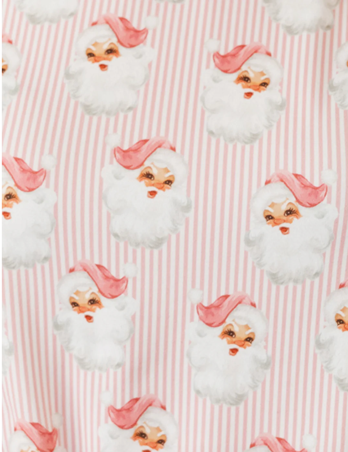 Vintage Santa PJs- Pink