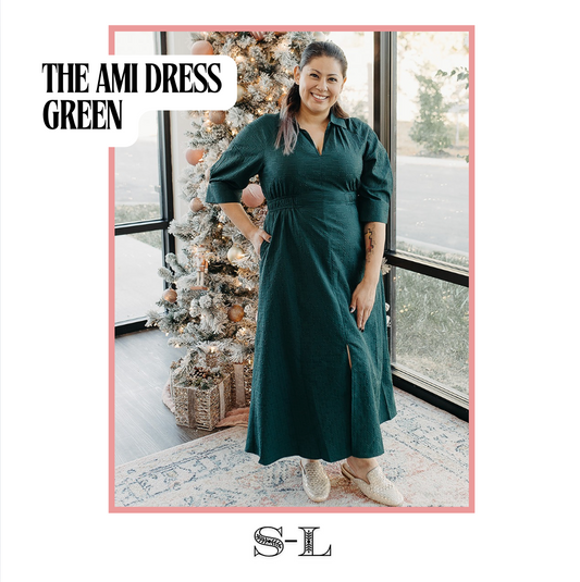 The Ami Dress- Hunter Green