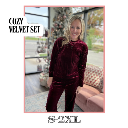 Cozy Christmas Velvet Set