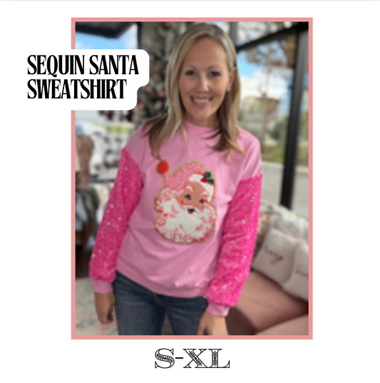 Sequin Santa Sweatshirt