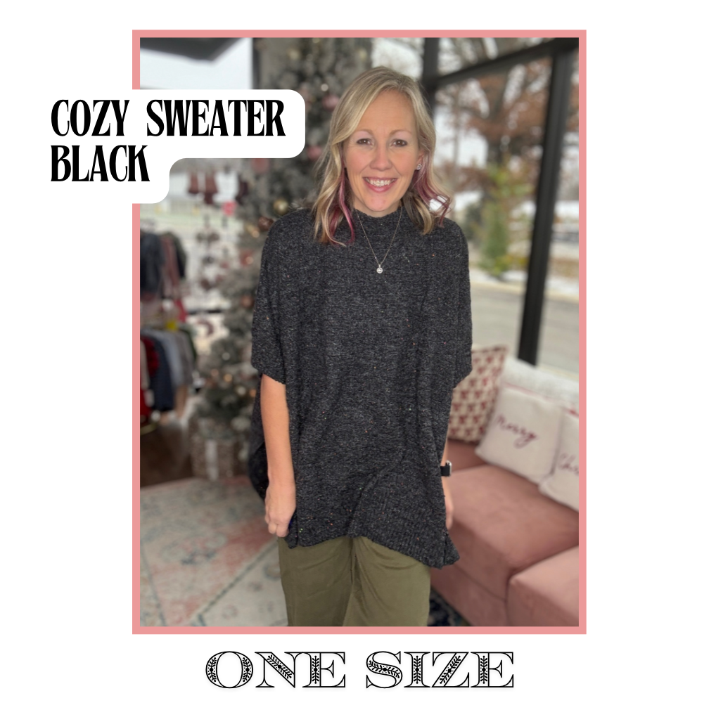 Cozy Sweater- Black