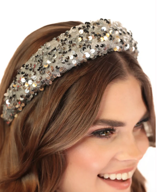 New Year New Headband- Silver