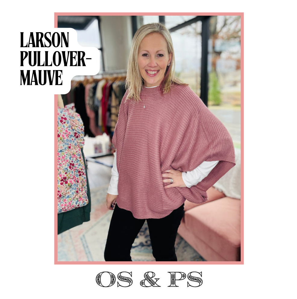 The Larson Pullover- Mauve
