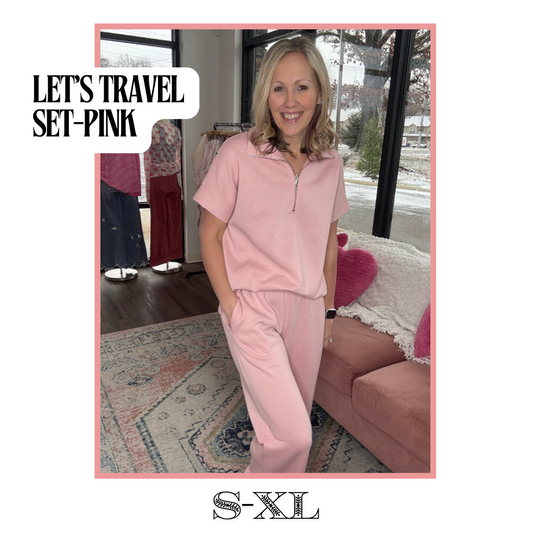 Let's Travel Set- Pink