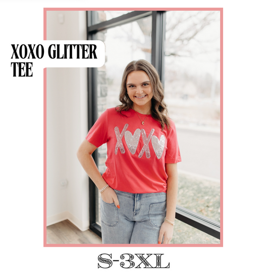 XOXO Glitter Tee