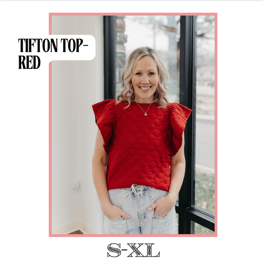 The Tifton Top- Red