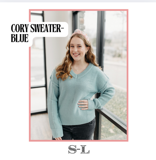 Cory Sweater- Blue