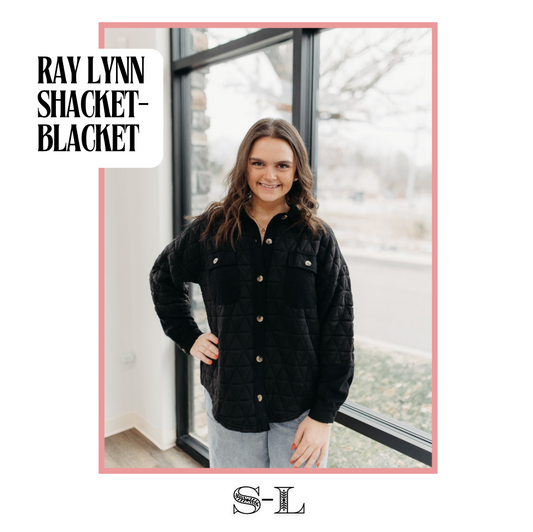 Ray Lynn Shacket- Black