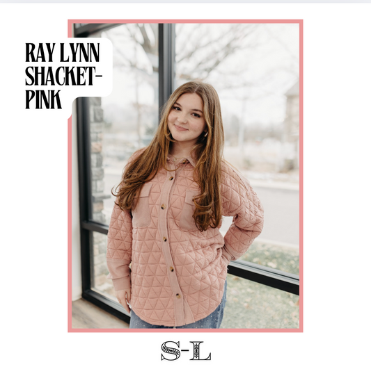Ray Lynn Shacket- Pink