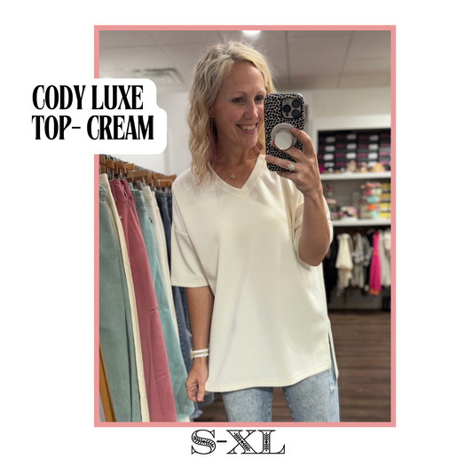 Cody Luxe Tunic- Cream