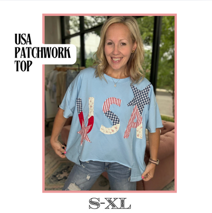 USA Patchwork Top