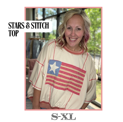 Stars & Stitch Top