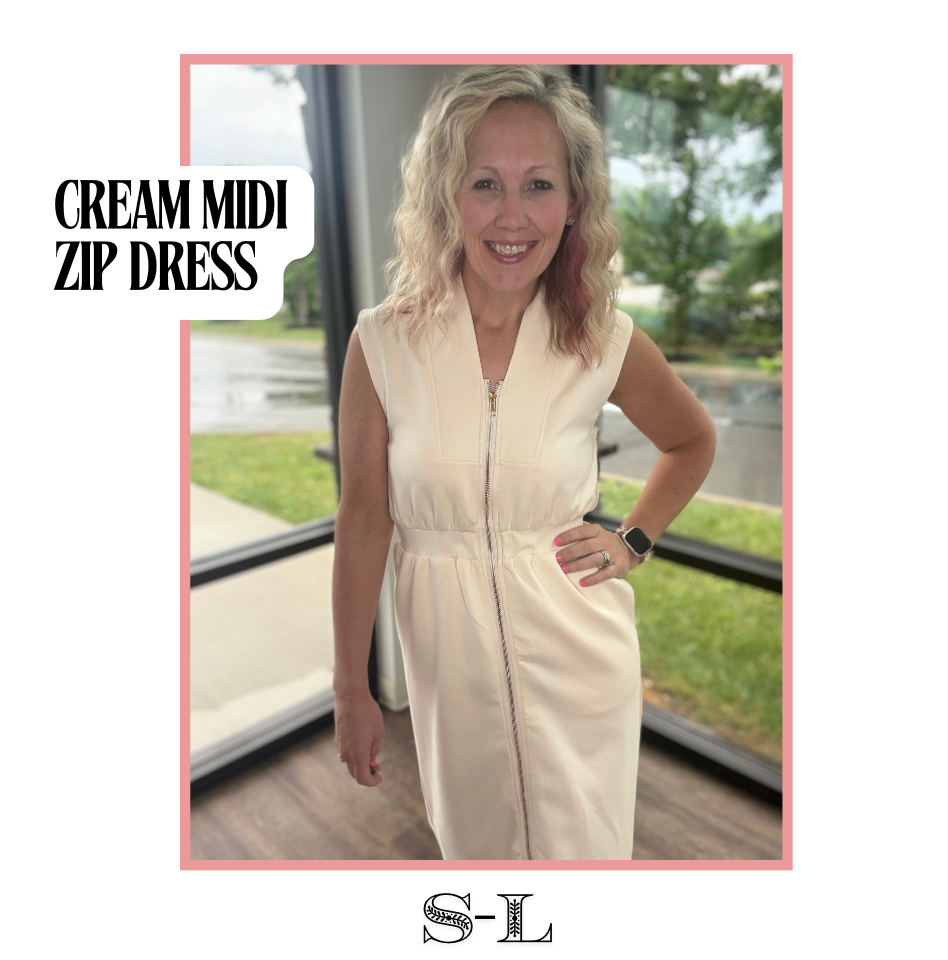 Cream Midi Dress