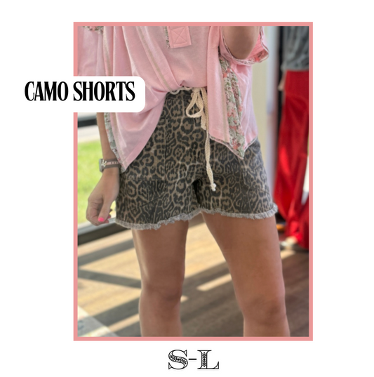 Camo/Animal Print Shorts