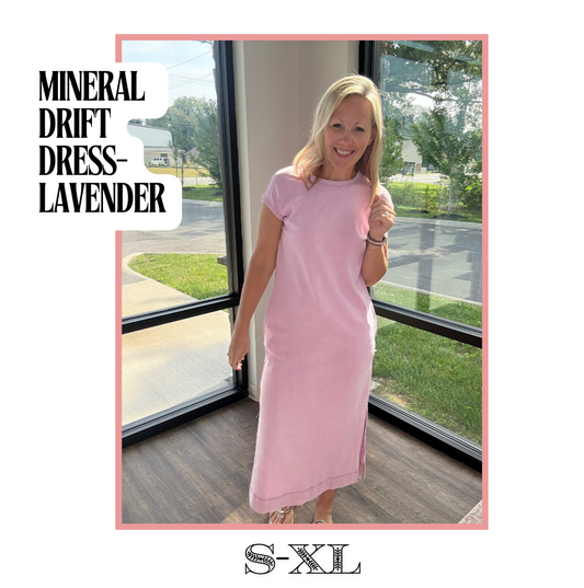 Mineral Drift Midi Dress- Lavender