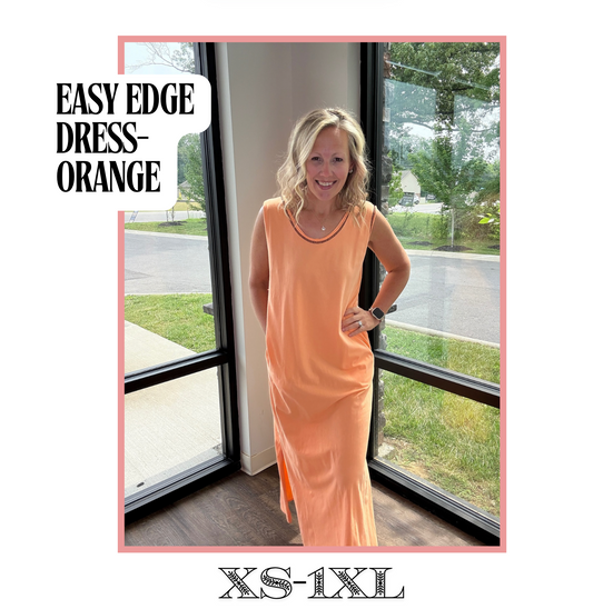 Easy Edge Dress- Orange
