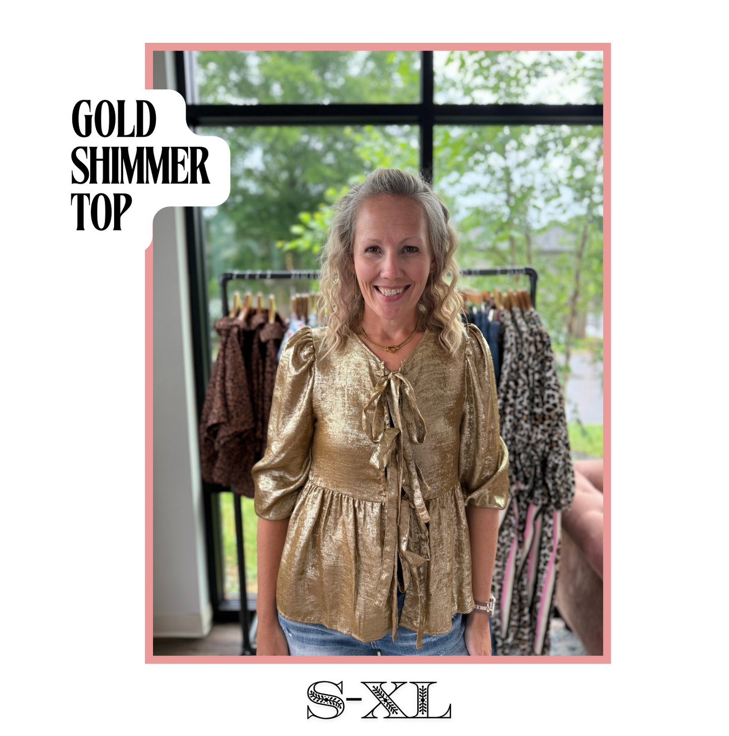 Golden Shimmer Top