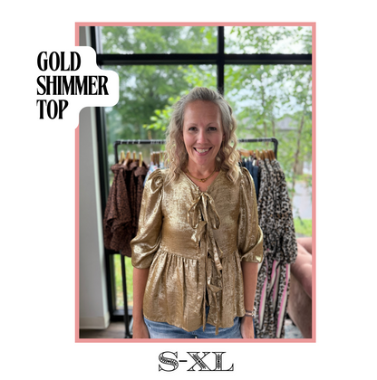 Golden Shimmer Top