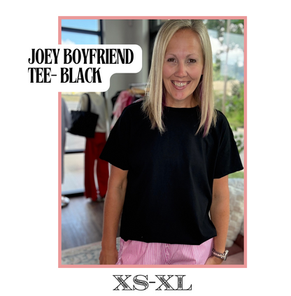Joey Boyfriend Tee- Black