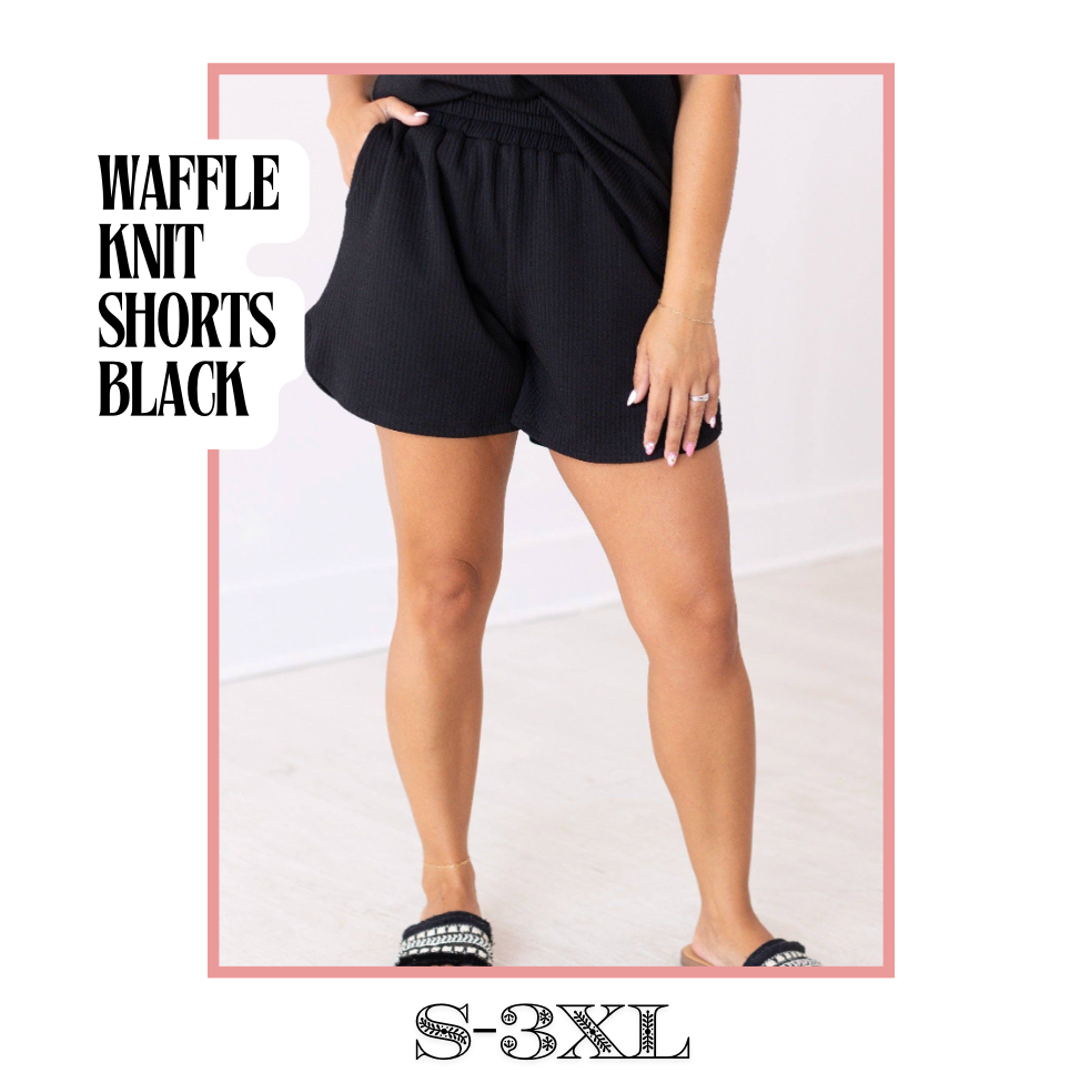 Knit Shorts- Black