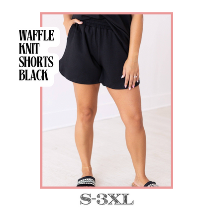 Knit Shorts- Black