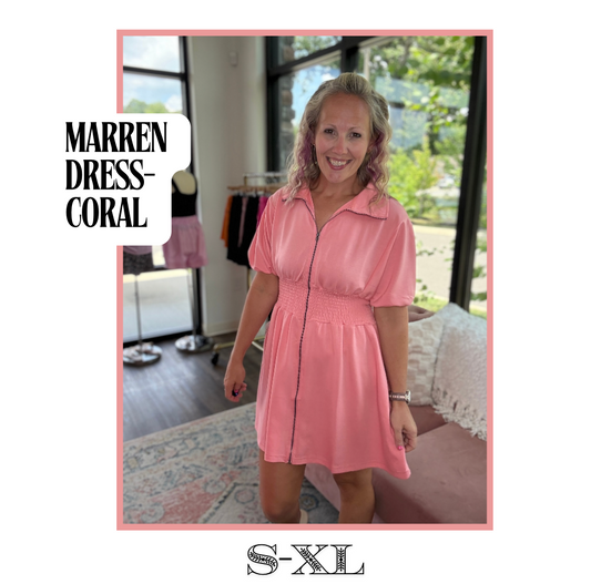 Marren Dress-Coral