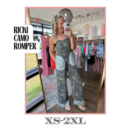 Ricki Camo Romper