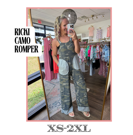 Ricki Camo Romper