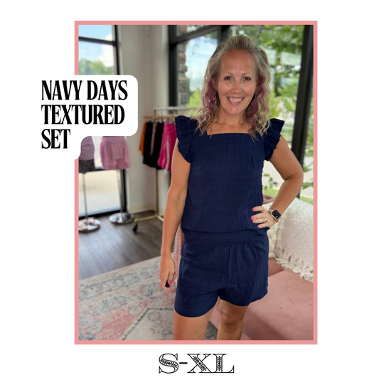 Navy Days Textured Set