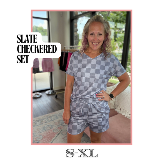 Slate Checkered Set
