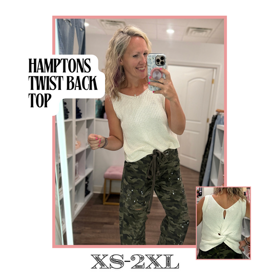 Hamptons Twist Back Top