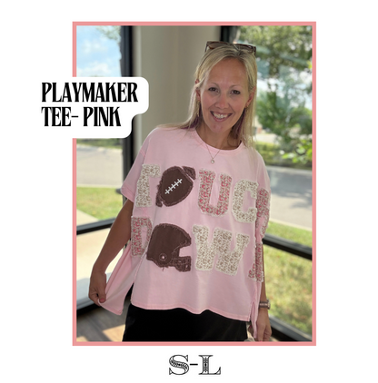 Playmaker Tee- Pink