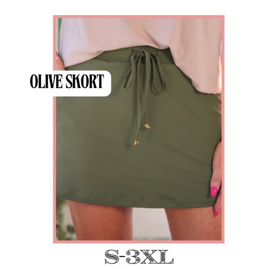 Olive Skort