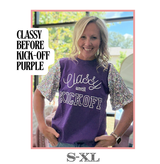 Classy Before Kickoff! Purple