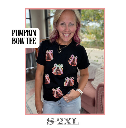 Pumpkin Bow Tee