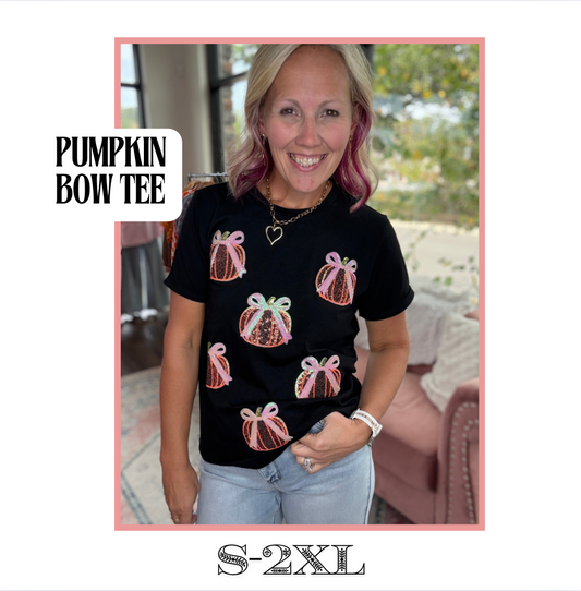 Pumpkin Bow Tee